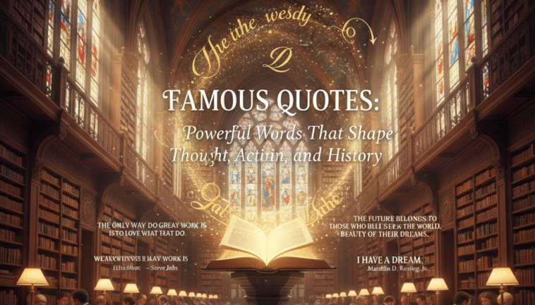 Famous Quotes: Powerful Words Thought, Action, and History