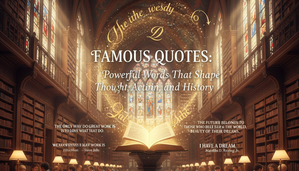 Famous Quotes: Powerful Words Thought, Action, and History